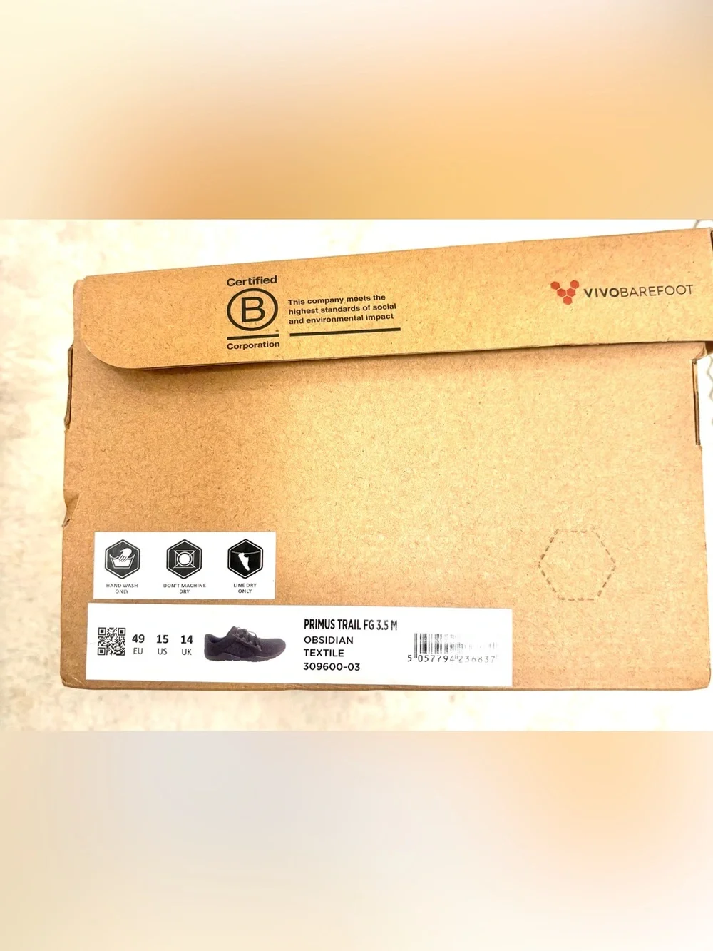 Vivobarefoot Primus Trail FG 3.5 M size US 15 EU 49 UK 14
